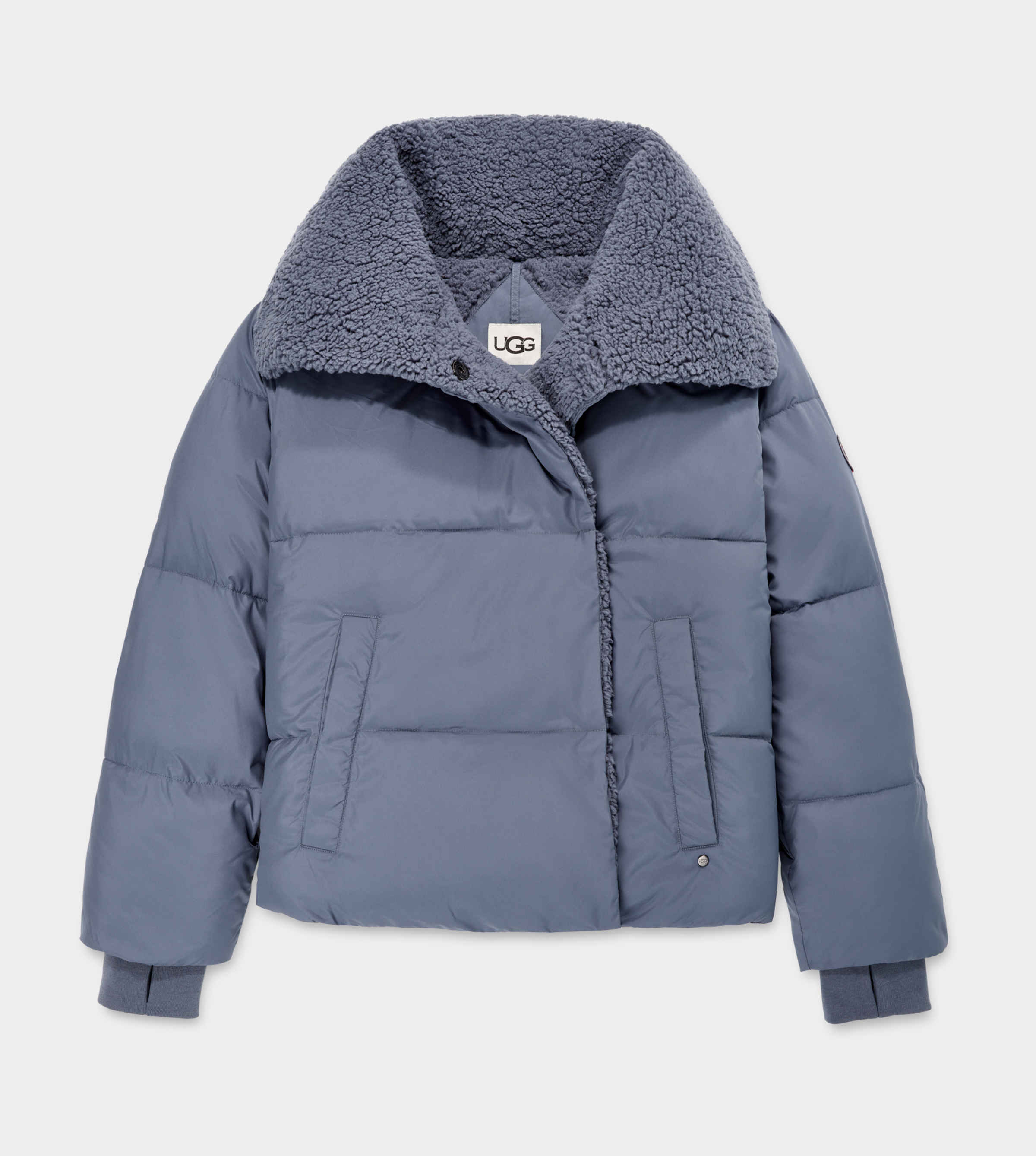 Lined puffer jacket best sale